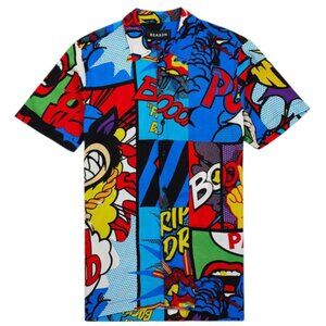 MONEY DRIP ALLOVER PRINT SHORT SLEEVE SHIRT